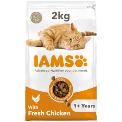 IAMS Advanced Nutrition Cat Food 1+Year with Fresh Chicken, 2kg - Pets Fayre