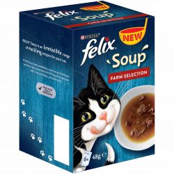 Felix Soup Farm Selection 6 pack, 48g