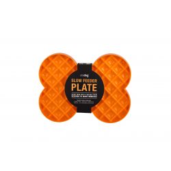 Slow Feeder Plate Orange, sgl