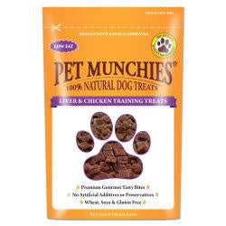 Pet Munchies 100% Natural Liver & Chicken Training Treat, 50G - Pets Fayre