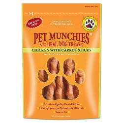 Pet Munchies Chicken with Carrot Sticks, 80G - Pets Fayre