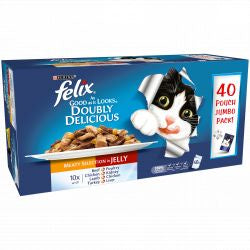 Felix Pouch As Good As It Looks Doubly Delicious 40 pack, 100g