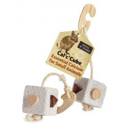 Small 'N' Furry Cal 'C' Cube Pumice Toy - Pets Fayre