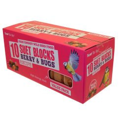 Suet To Go Berry & Bugs Block Value 10 Pack, 10PK