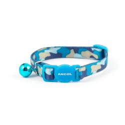 Ancol Cat Collar Camouflage Blue, 20-30cm