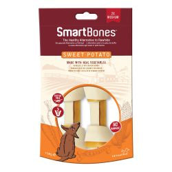 SmartBones Chews Medium Bone with Sweet Potato, 2PK - Pets Fayre