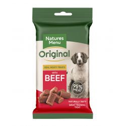 Natures Menu Original Real Meaty Treats with Beef, 60G - Pets Fayre