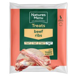 Natures Menu Natural Raw Beef Ribs, sgl