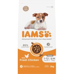 IAMS for Vitality Puppy Small / Medium Breed Chicken, 2kg