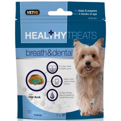 VETIQ Healthy Treats Breath & Dental Dog Treats, 70g