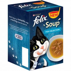 Felix Soup Fish Selection 6 pack, 48g