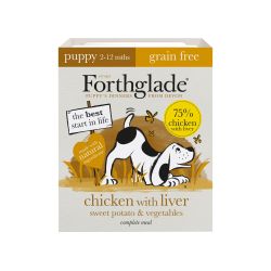 Forthglade Complete Puppy Chicken with Liver Grain Free, 395g