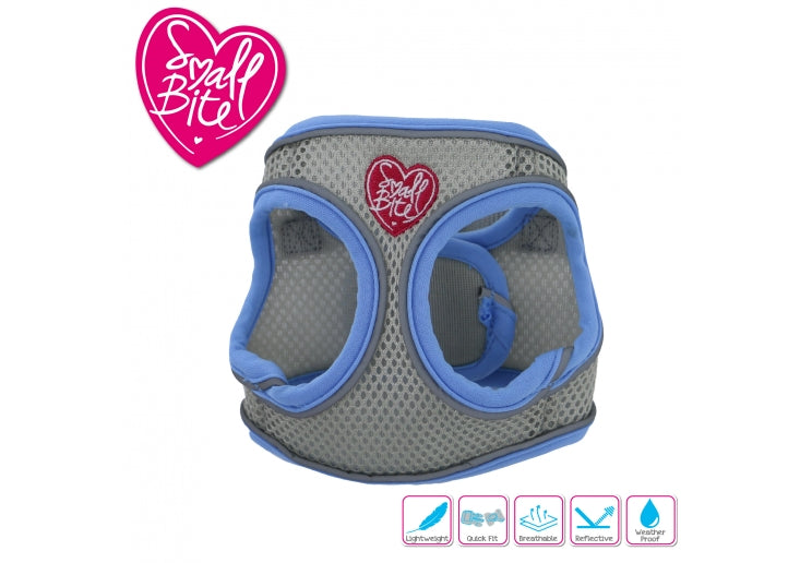 SMALL BITE STEP-IN HARNESS XS BLUE 30-36CM