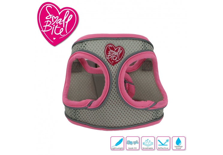 SMALL BITE STEP-IN-HARNESS XS PINK 30-36CM