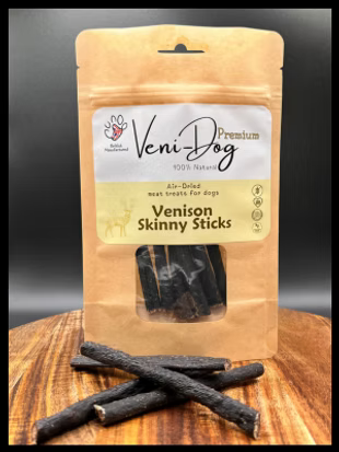 Veni-Dog Pure Venison Skinny Sticks 60g (10 Pack)