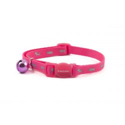 Ancol Hi Vis Refl Safety Cat Collar Pink