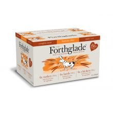Forthglade Complete Meal Brown Rice - Adult Multicase 12 Pack (Lamb, Turkey, Chicken) - Pets Fayre