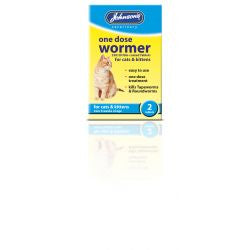 Johnson's One Dose Wormer Cat, 2TABS - Pets Fayre