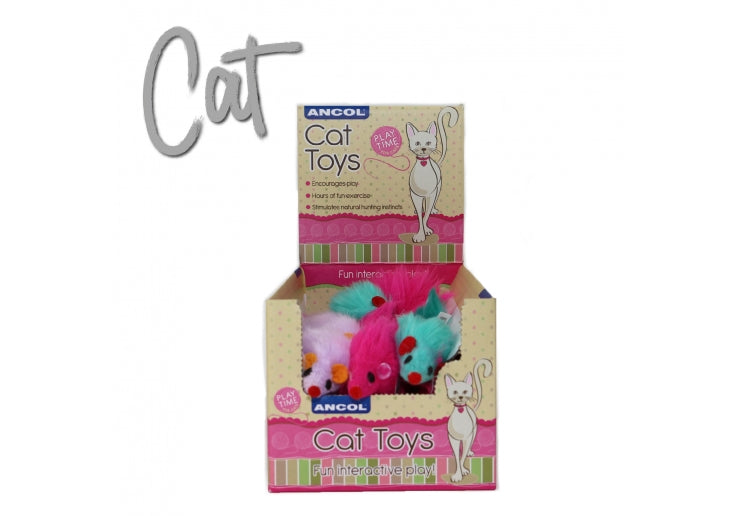 ANCOL FURRY MICE CAT TOY