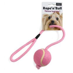 Ruff 'N' Tumble Rope 'N' Ball Throw Tug Toy - Pets Fayre