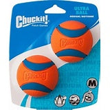 Chuckit Ultra Ball 2 Pack Medium 6.5cm - Pets Fayre